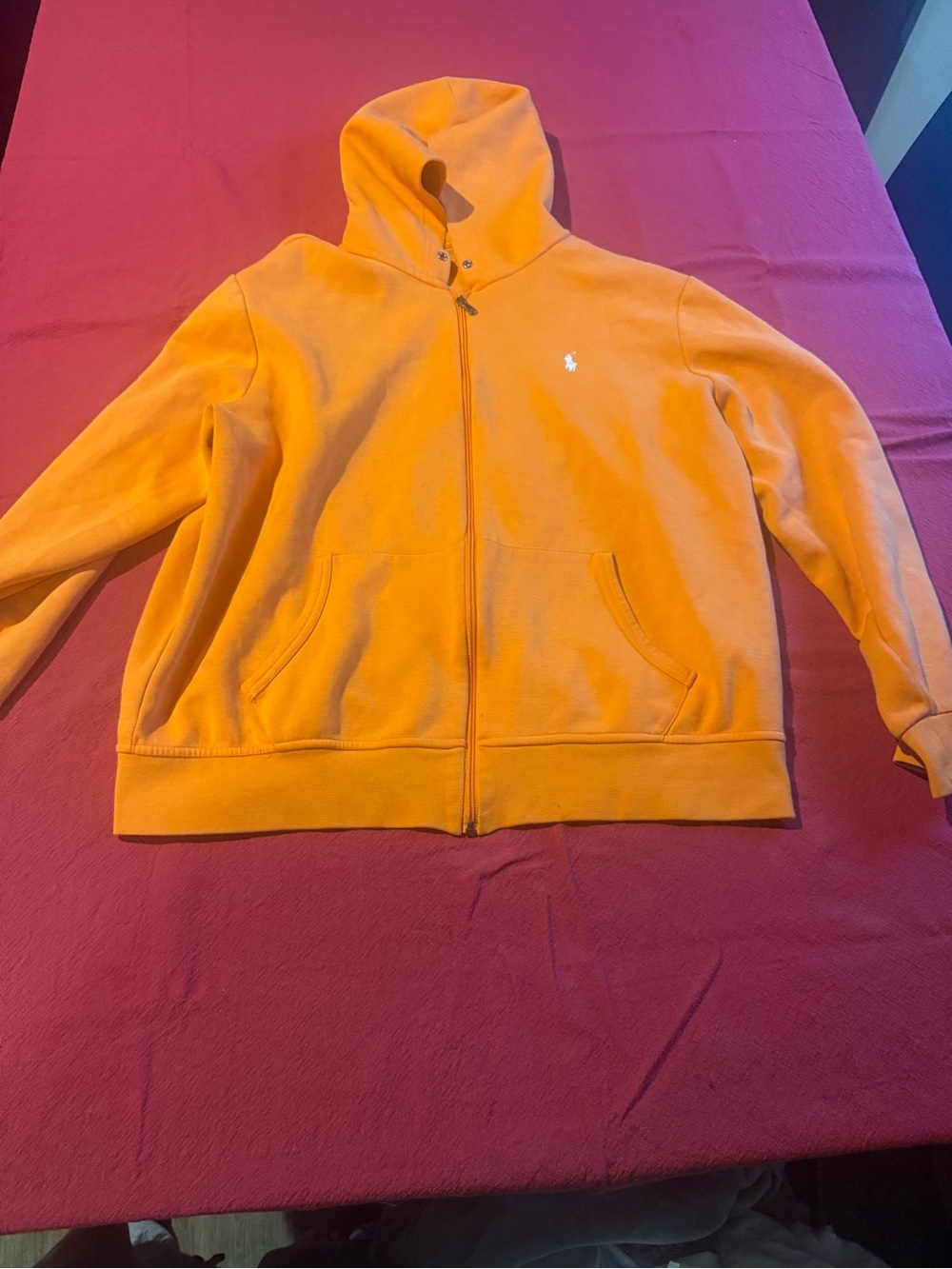 Polo by Ralph Lauren Orange Full-Zip Hoodie